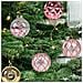 Palline Di Natale Con Ganci Infrangibili Decorative Oro Rosa 8 Cm 9 Pz - Foto miniatura 3