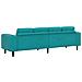 Set di divani Turchese Velluto - Foto miniatura 6