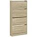Scarpiera 4 Cassetti Ribaltabili Rovere Sonoma 80x21x163,5 cm - Foto miniatura 1