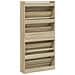 Scarpiera 4 Cassetti Ribaltabili Rovere Sonoma 80x21x163,5 cm - Foto miniatura 8