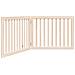 Cancello per Cani Pieghevole 2 Pannelli 160 cm Legno di Pioppo - Foto miniatura 1
