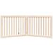 Cancello per Cani Pieghevole 2 Pannelli 160 cm Legno di Pioppo - Foto miniatura 4