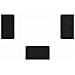 Set mobile TV 3 pcs Rovere nero 60 x 30 x 30 cm - Foto miniatura 8