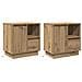 Armadio da Notte 2 pcs rovere artigianale 50 x 34.5 x 50 cm. - Foto miniatura 1
