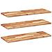 Mensole da Parete 3 pz 100x30x2 cm Legno Acacia Rifinito a Olio - Foto miniatura 1