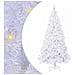 Albero di Natale artificiale Bianco 240 cm PVC e Acciaio - Foto miniatura 1