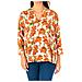 Blusa Da Donna Manica 3/4 Con Scollo Tondo E Apertura A V Lwu001 - Foto miniatura 1