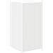 Set mobile TV Montaggio a parete 6 pcs Bianco Legno multistrato - Foto miniatura 6