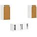 Set mobile TV Montaggio a parete 6 pcs Bianco Legno multistrato - Foto miniatura 8