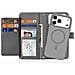 Cover Cartera per iPhone 17 Pro Max - Pelle /PU, Grigio - Foto miniatura 3