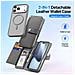 Cover Cartera per iPhone 17 Pro Max - Pelle /PU, Grigio - Foto miniatura 4