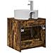 Mobile Lavabo da Parete Rovere Fumo 49,5 x 44,5 x 65 cm - Foto miniatura 4