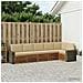 Set divano sezionale con cuscino 6 pcs Naturale e Beige - Foto miniatura 2