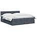Letto con Contenitore con testiera 2 pz Grigio Scuro - Foto miniatura 3