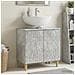 Armadio per Lavabo da Bagno DELFT Grigio Cemento - Foto miniatura 2