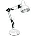 LDT033ARC-BIANCO - Lampada da tavolo moderna di colore bianco 60 watt E27 - Foto miniatura 3