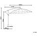 Ombrellone Da Giardino Beige 268 Cm Calabria Ii - Foto miniatura 34