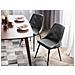 Set Di 2 Sedie Da Pranzo In Ecopelle Nera Valerie - Foto miniatura 16