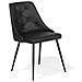 Set Di 2 Sedie Da Pranzo In Ecopelle Nera Valerie - Foto miniatura 4