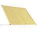 Tenda Da Sole Retrattile 200x150 Cm Giallo E Bianco - Foto miniatura 4