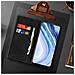Custodia Redmi Note 9s / 9 Pro / 9 Pro Max Vintage Supporto Stand Nero - Foto miniatura 5