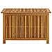 Baule da Giardino 90x50x58 cm in Legno Massello di Acacia - Foto miniatura 3