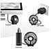 Elettrici Palmare Usb Fan Mini Portatile Ventola Esterna Con Batteria Ricaricabile 2600 Mah Pieghevole Handle Desktop Per La Casa E Viaggi - Nero - Foto miniatura 2