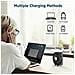 Elettrici Palmare Usb Fan Mini Portatile Ventola Esterna Con Batteria Ricaricabile 2600 Mah Pieghevole Handle Desktop Per La Casa E Viaggi - Nero - Foto miniatura 3