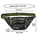 Marsupio Impermeabile Bum 3 Tasche Con Zip Di Viaggio Escursionismo Outdoor Sport Bum Bag Vacanze Denaro Hip Pouch Pack (verde 1) - Foto miniatura 2