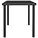 Tavolo da Pranzo da Giardino Nero 140x70x73 cm in Polyrattan - Foto miniatura 2