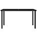 Tavolo da Pranzo da Giardino Nero 140x70x73 cm in Polyrattan - Foto miniatura 3