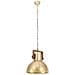 Lampada A Sospensione Industriale 25 W Ottone Rotonda 40 Cm E27 - Foto miniatura 6