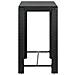 Tavolo da Bar da Giardino Nero 100x60,5x110,5 cm Polyrattan - Foto miniatura 2
