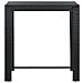 Tavolo da Bar da Giardino Nero 100x60,5x110,5 cm Polyrattan - Foto miniatura 3