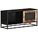 Mobile Porta TV 90x30x40 cm in Legno di Mango Grezzo - Foto miniatura 1