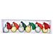 6 Mini Palline Di Natale Con Glitter E Pompon Rossi E Verdi - Foto miniatura 1