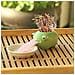 Mini Self-suction Ceramic Flower Pots With Tray For Succulents Cactus Flower Pots Decoration For Home, Office, Interior, Frog - Foto miniatura 3