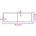 Piano Tavolo Marrone Scuro 120x40x (2-4) cm Rovere Non Trattato - Foto miniatura 9