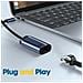 Cavo Adattatore Usb-c / Ethernet Trasferimento Dati 100 Mbps 10 Cm Grigio Scuro - Foto miniatura 2