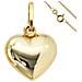Ciondolo Cuore Piccolo 333 Oro Con Catena 45 Cm Cuore Oro - Foto miniatura 1