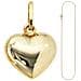 Ciondolo Cuore Piccolo 333 Oro Con Catena 45 Cm Cuore Oro - Foto miniatura 2