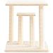 Pali Tiragraffi Per Gatti Con Piattaforme Crema 50 Cm - Foto miniatura 2