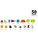 Set Di Gioco Magnetico Da 50 Pezzi - Modello Giungla, Verde - Foto miniatura 3