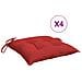 Cuscini Per Pallet 4 Pz Rossi 50x50x7 Cm Tessuto Oxford - Foto miniatura 2
