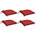 Cuscini Per Pallet 4 Pz Rossi 50x50x7 Cm Tessuto Oxford - Foto miniatura 3