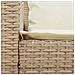 Divano da Giardino con Cuscini a 5 Posti Beige in Polyrattan - Foto miniatura 9
