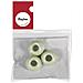 3 Pezzi - Perline In Vetro Opaco Con Foro Grande Ø12mm L. 5 Mm - Colore Verde Menta - Foto miniatura 1