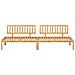 Divani Centrali Da Giardino Pallet 2pz Legno Massello Di Acacia - Foto miniatura 3