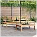 Divani Centrali Da Giardino Pallet 2pz Legno Massello Di Acacia - Foto miniatura 1