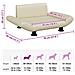 Lettino per Cani Crema 70x45x28 cm in Similpelle - Foto miniatura 7